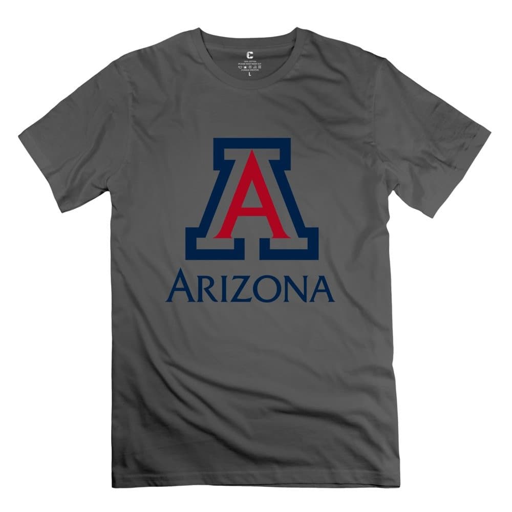 Aimei Design Mens University of Arizona Logo Funny Screw Neck Tshirt