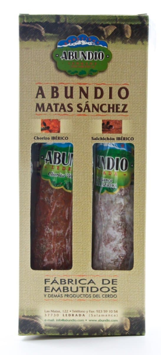 Abundio Chorizo & Salchichon Iberico Vela Gift Box