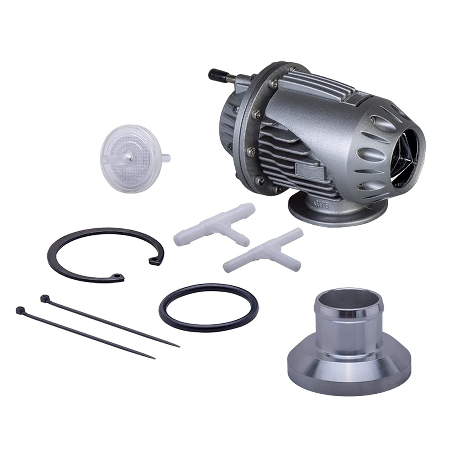 xiantuyue UNIVERSAL 25MM/34MM SQV SSQV Turbo Blow Off Valve Bov with Adapter Flange IV 4 For cars (Color : 34mm with o)