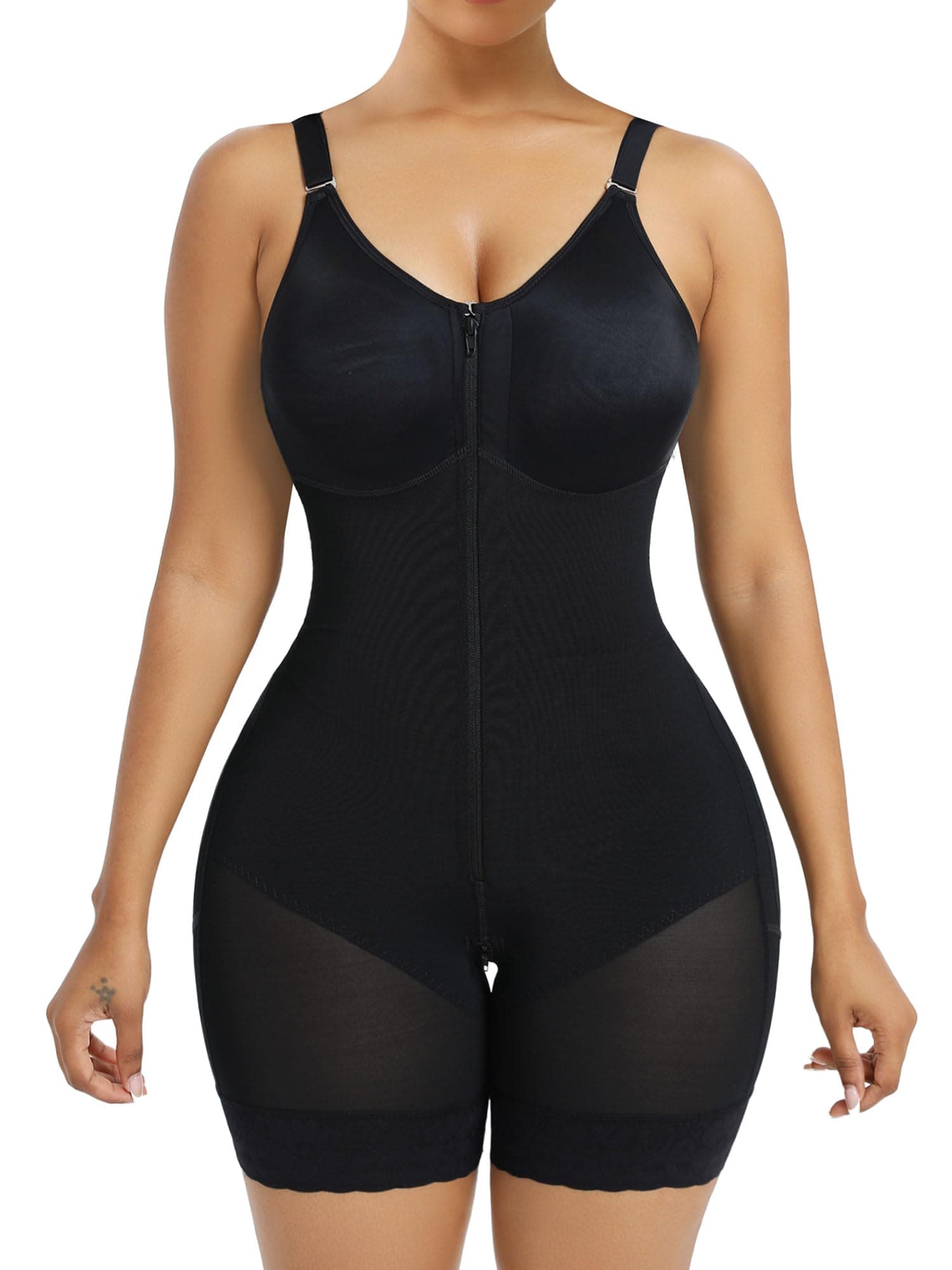 - Fajas Colombianas Moldeadoras Postpartum Shapewear for Women Tummy Control Butt Lifter Body Shaper with Zipper Crotch