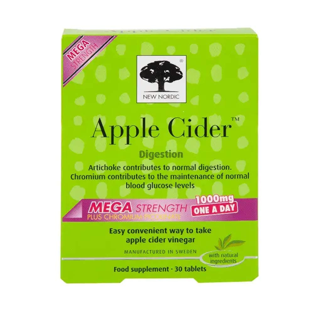 New Nordic Apple Cider Mega Strength Tablets, 1000 mg, 90-Count, 5021807447831