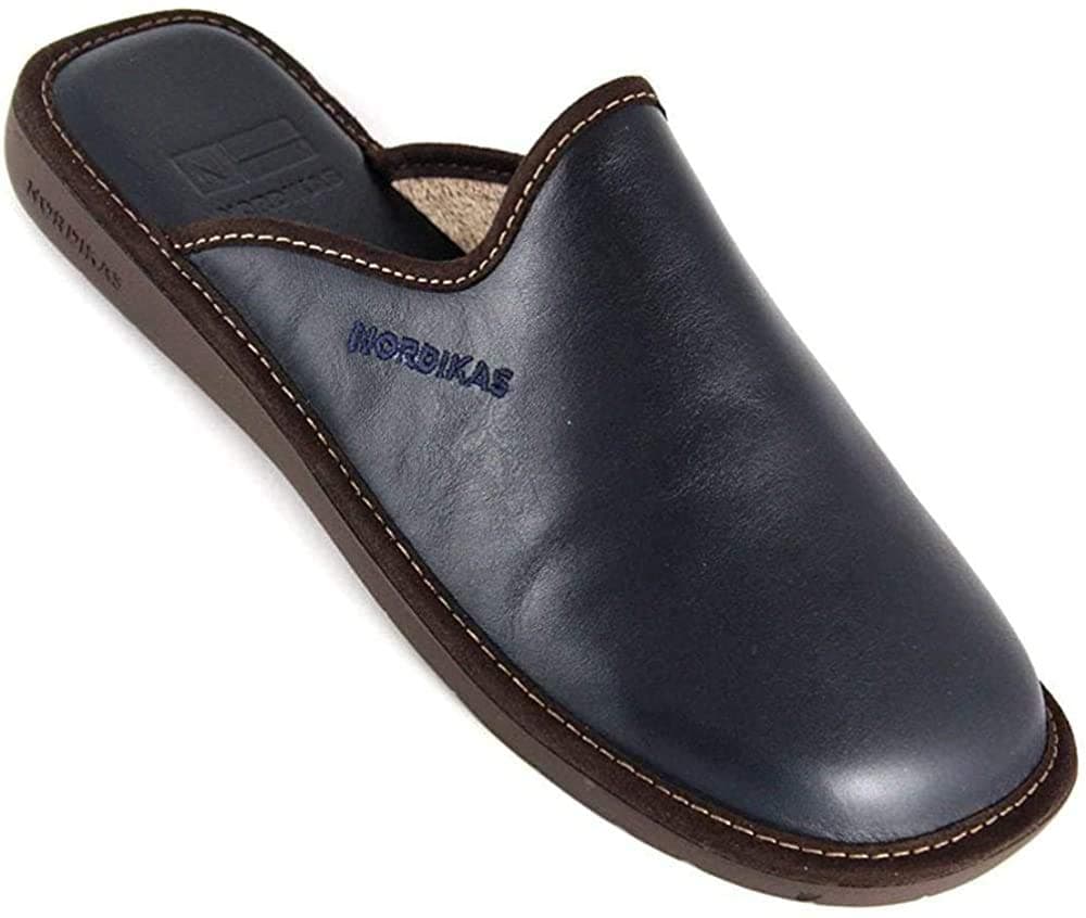 Nordikas Slippers Norwood Navy Leather 43 EU