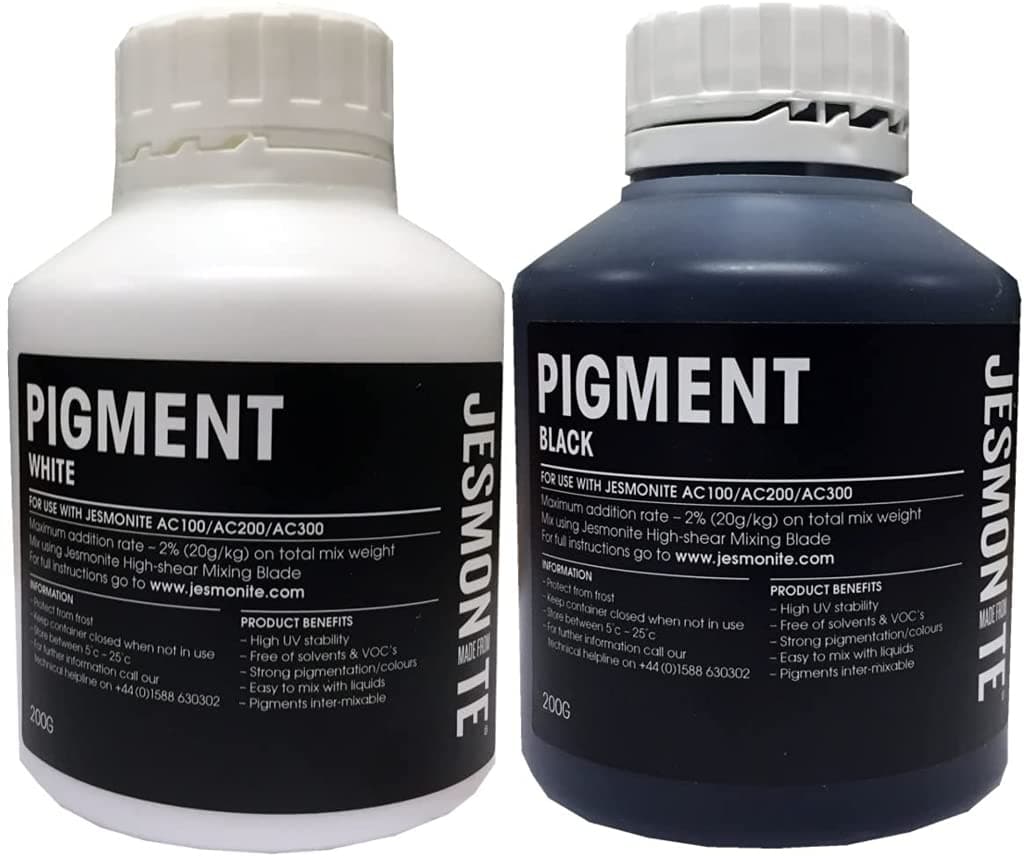 Jesmonite Pigment Pack - 2 x 200g (Black/White)