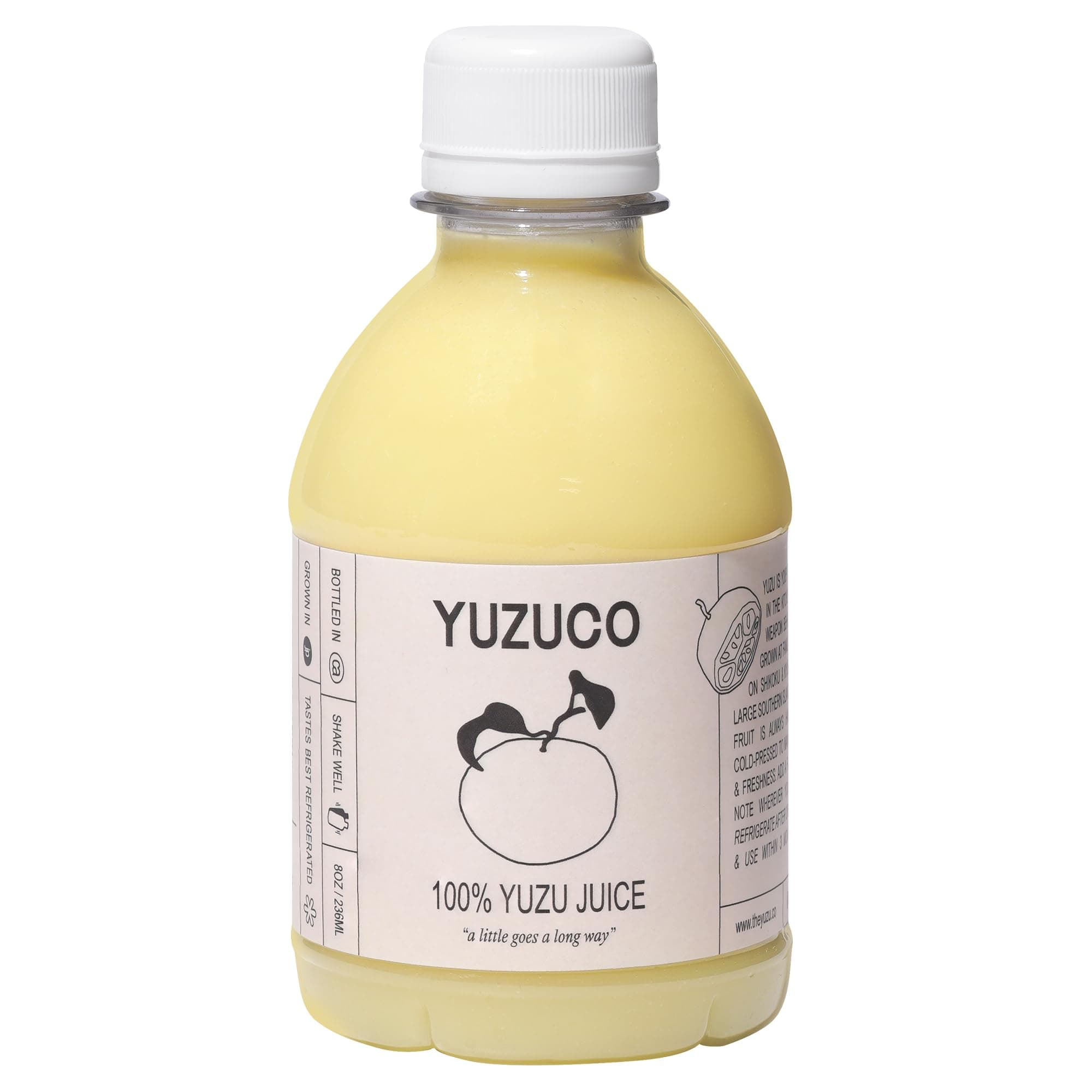 100% Cold-Pressed Juice - 8.4oz Premium Yuzu Juice from Japan - Bottled in California