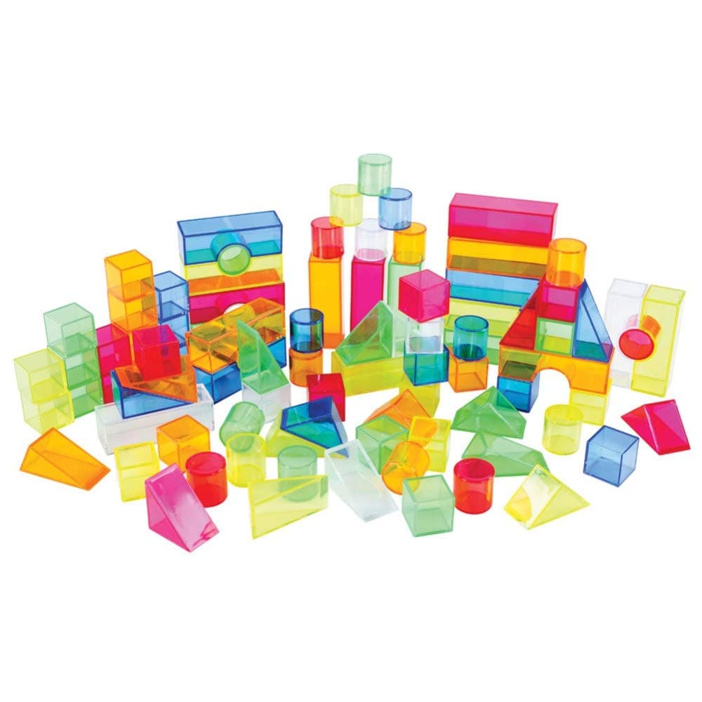 Transparent Light and Color Blocks - 108 Pieces