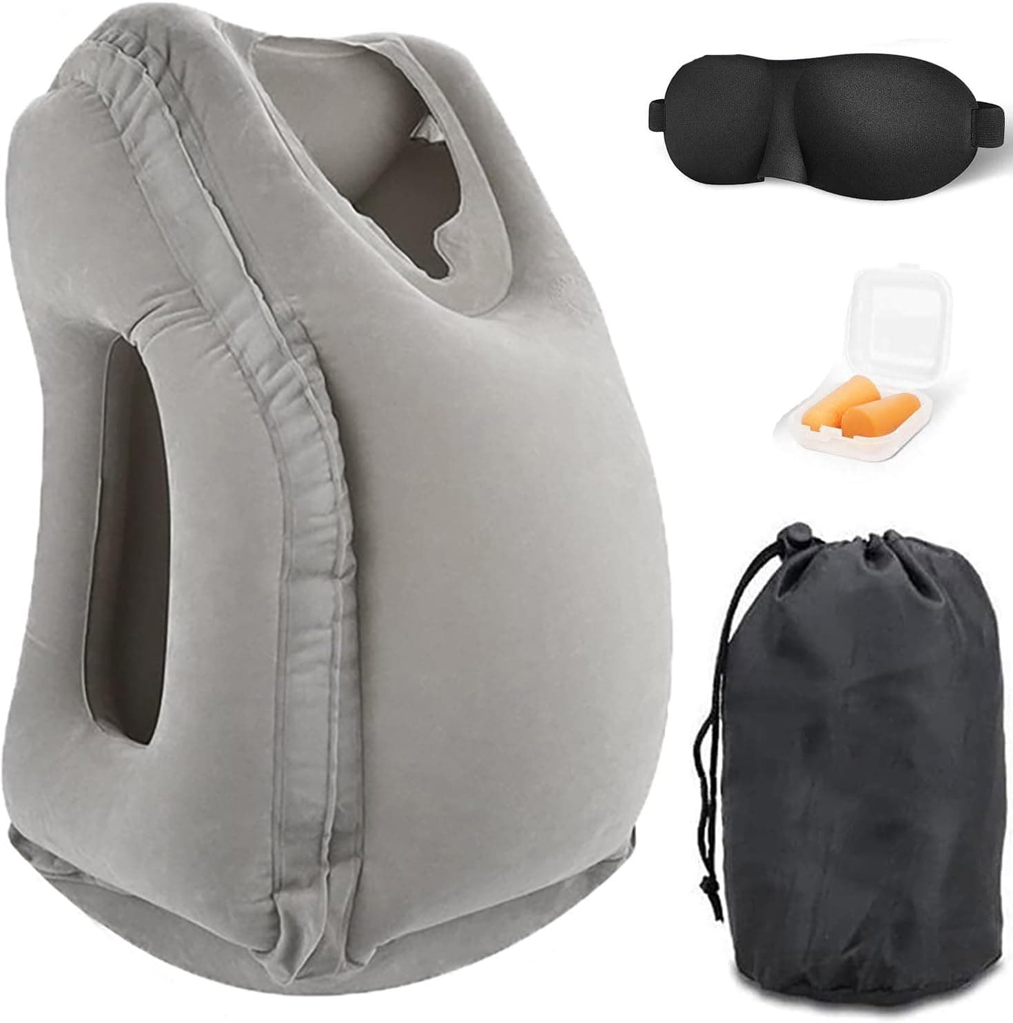 THMINS Inflatable Neck Pillow Used for Planes,Airplanes,Cars,Buses,Trains,Office Napping,Travel Accessories