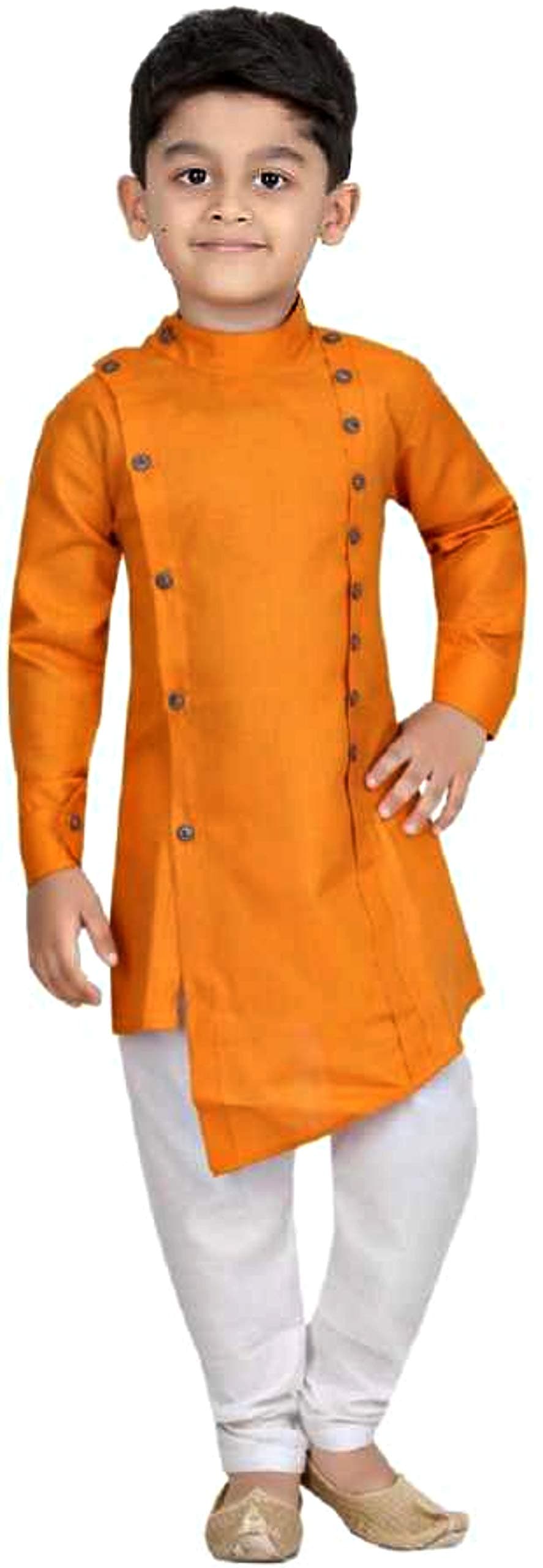 Kashvi Boy's Cotton Kurta Pyjama Dress Set