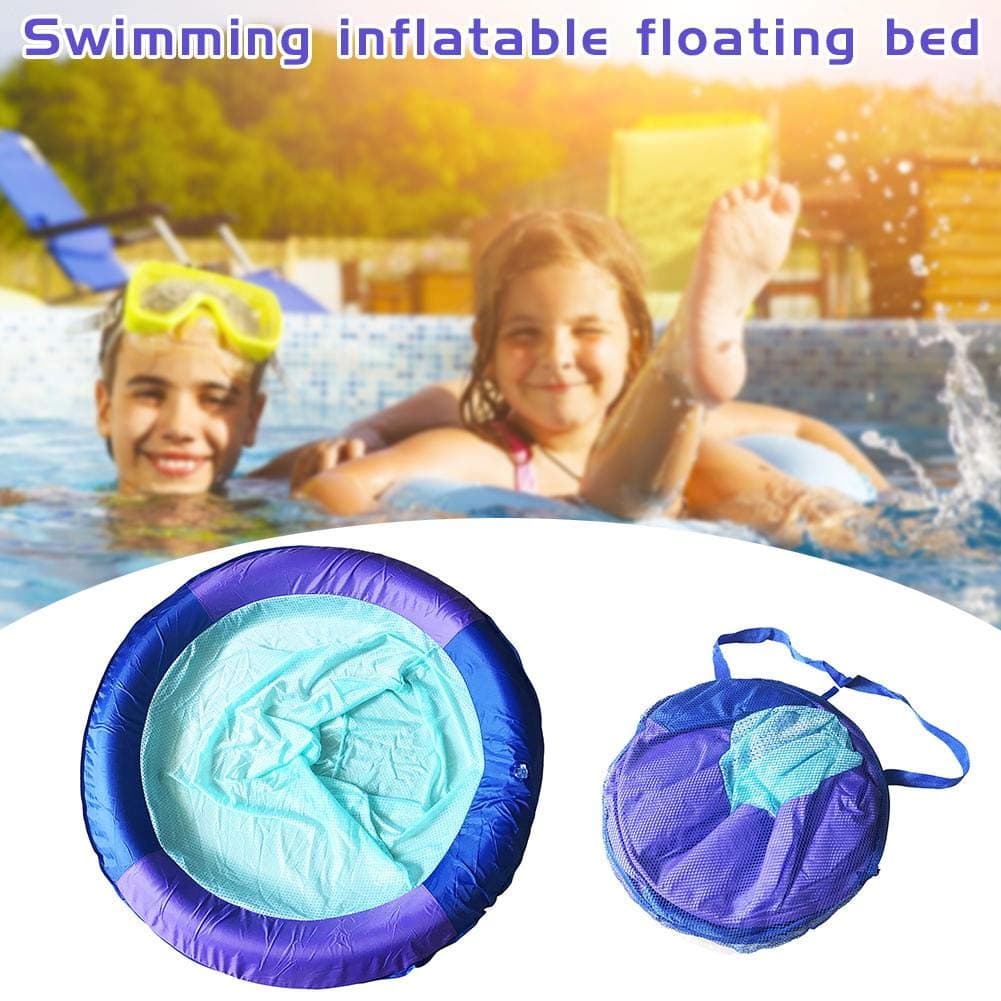 Spring Float Seat Swimming Pool Mesh Float Lounge Chair with Carry Bag Inflatable Lounge Chair Recliner Summer Pool Toy for Pool Beach Lake