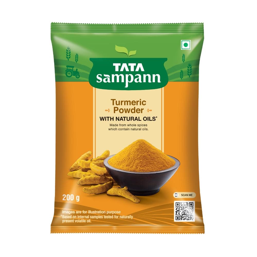 Tata Sampann Turmeric Powder With Natural Oils, 200g, Haldi Powder