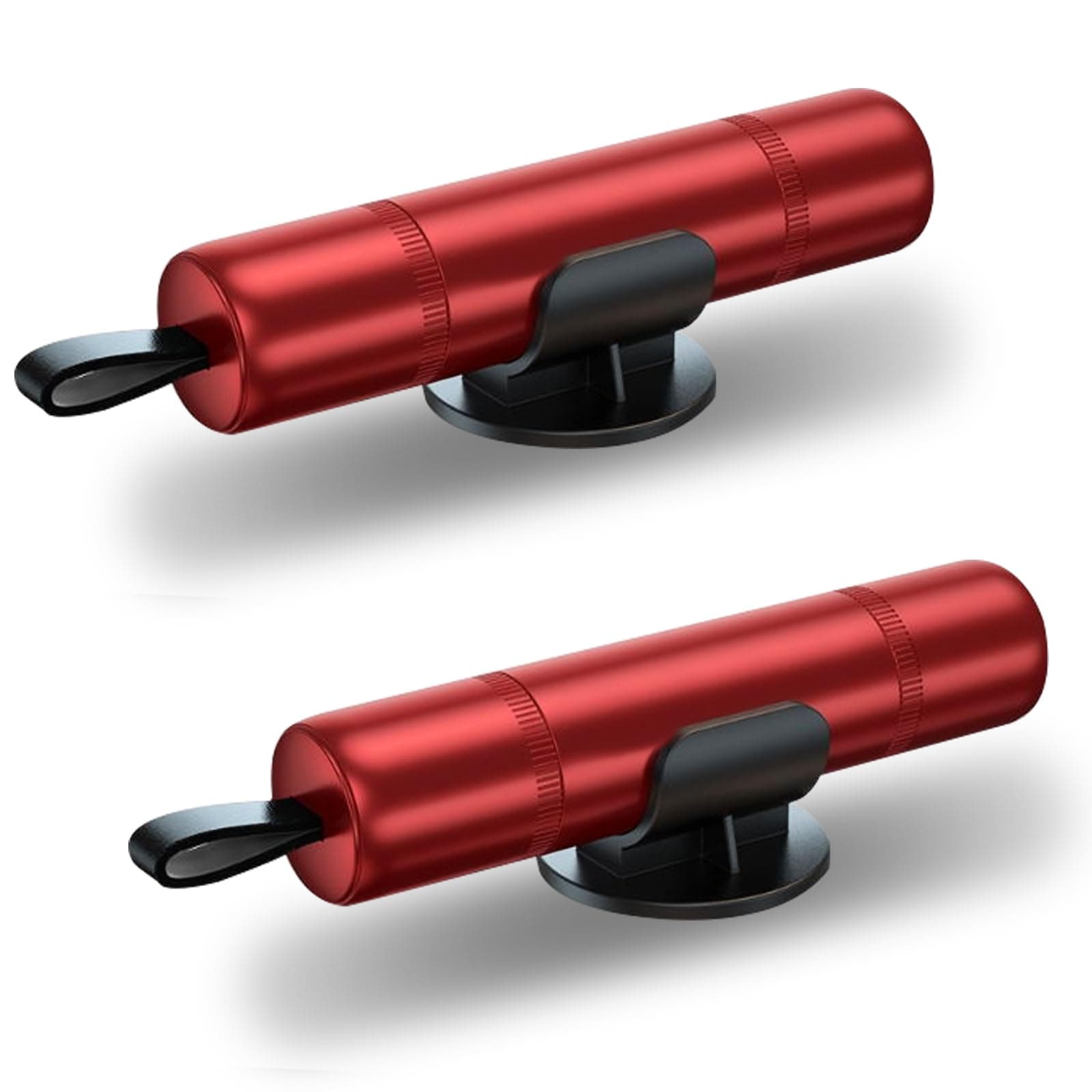 2 Pack Car Safety Hammer, Emergency Escape Tool One Second Window Breaker, Cutter Car Glass Breaker Life-Saving Emergency Artifact Red