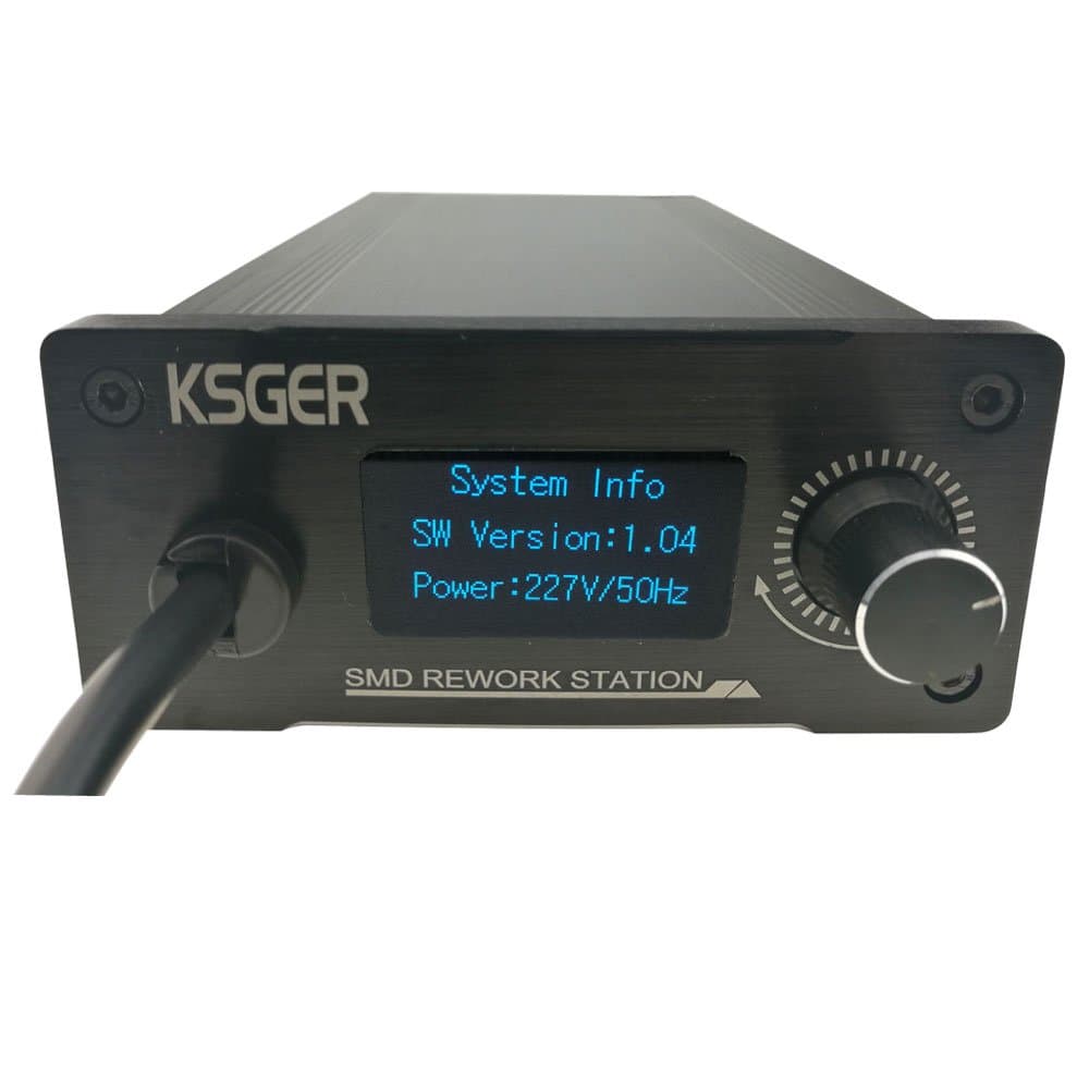 Hot Air Gun Soldering Station Handle Electronic SMD Hot Air Rework Station Digital T12 Nozzle Stand DIY Welding Tools Heating Elements 200V-260V