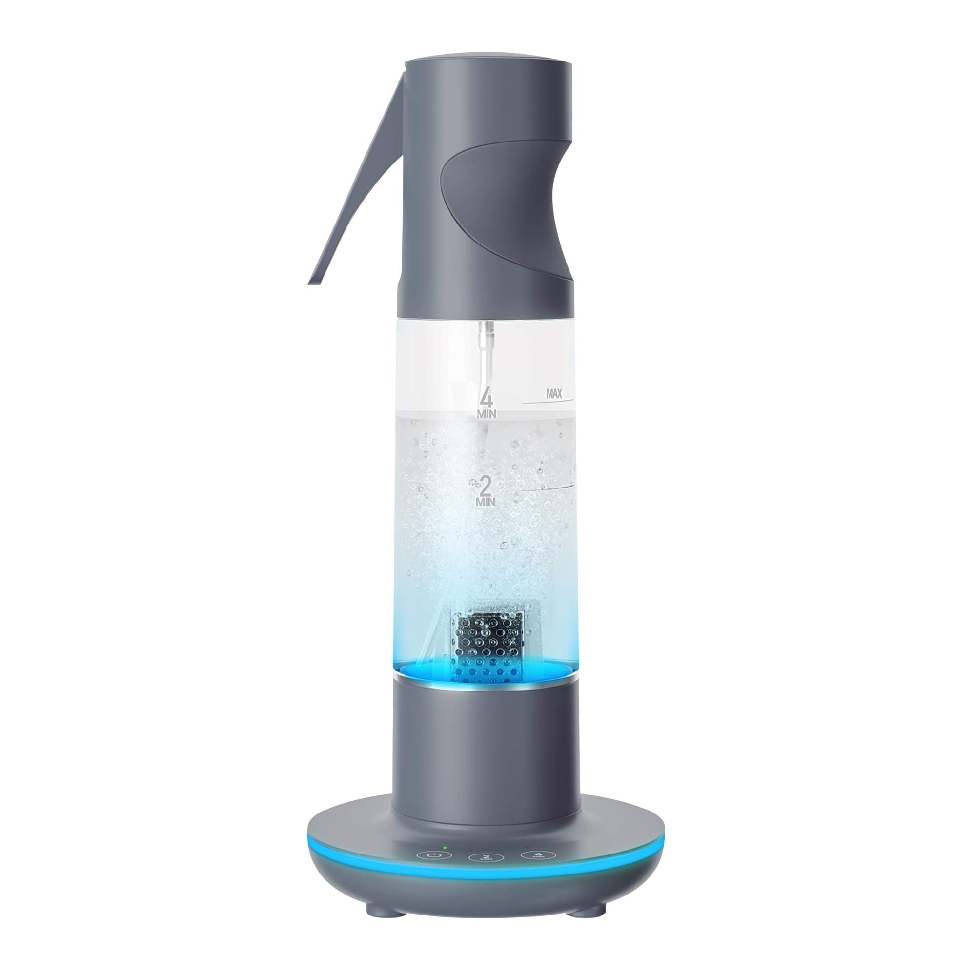 HomedicsOzone Clean 3-in- Multipurpose Cleaner/Sanitizer and Deodorizer for Home/Office/Travel, Black, 1 Count (Pack of 1)