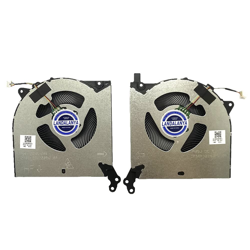 New Compatible CPU and GPU Cooling Fan for Lenovo Legion Y7000 R7000(2020) Y550-15E Legion5 15IMH05H 15IMH05 15ARH05 Series DFS5M325063B1C FM9H DFS5K323161A1C FM9J DC5V Fan