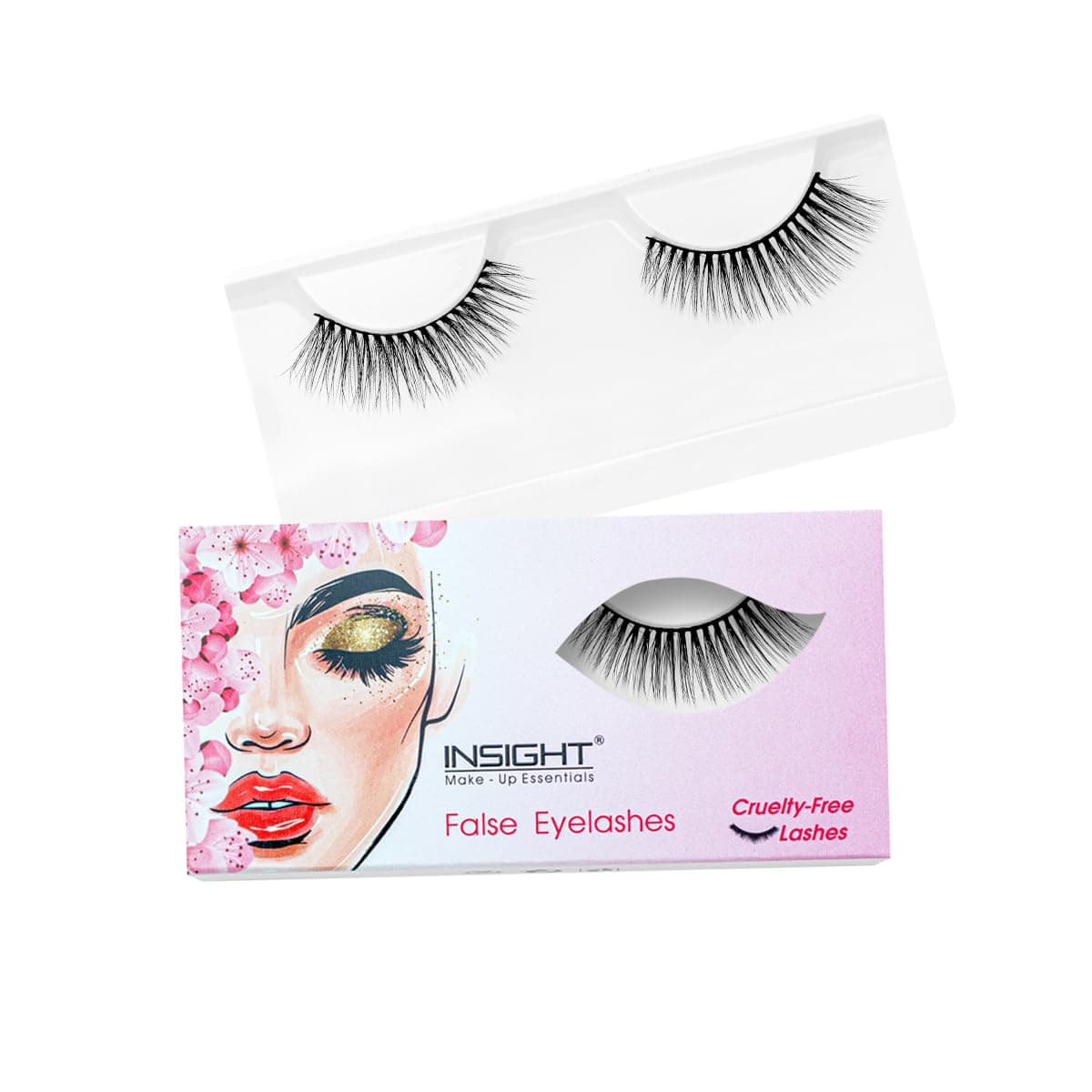 Insight Cosmetics False Eyelashes Eye Makeup Lash 3D Faux Mink Fake Eyelash Long Natural Eyelashes, Olivia