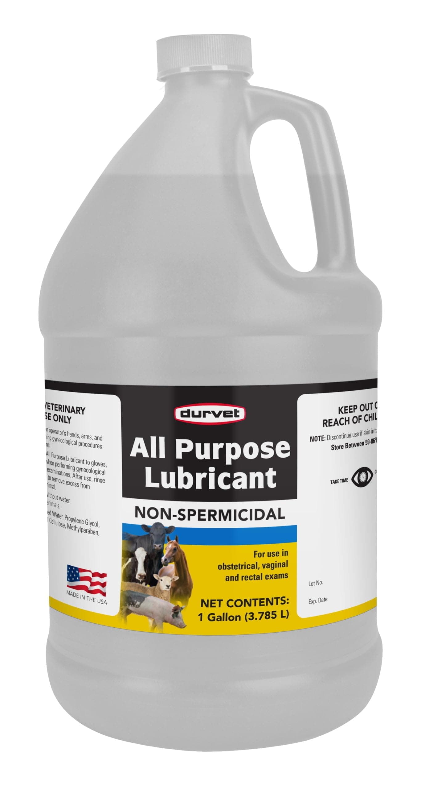 Durvet All Purpose Lubricant Non-icidal Greasy No Irritation Gallon