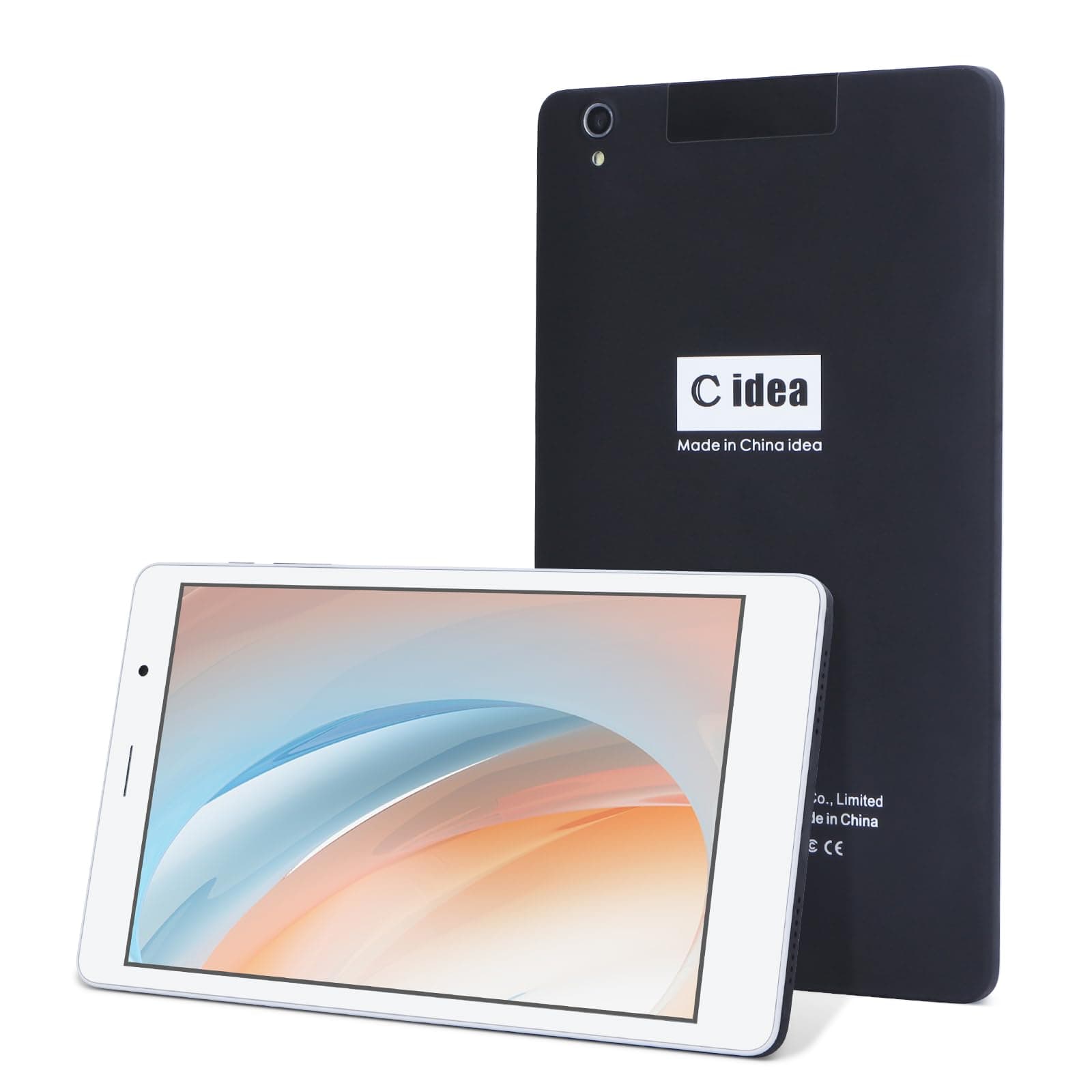 C idea 8 inch Portable Tablet, Android 12 WiFi Tablet with 6GB RAM+256GB ROM 800 * 1280 IPS HD Touch Screen Smart Tablet for Kids and Adults（Black）