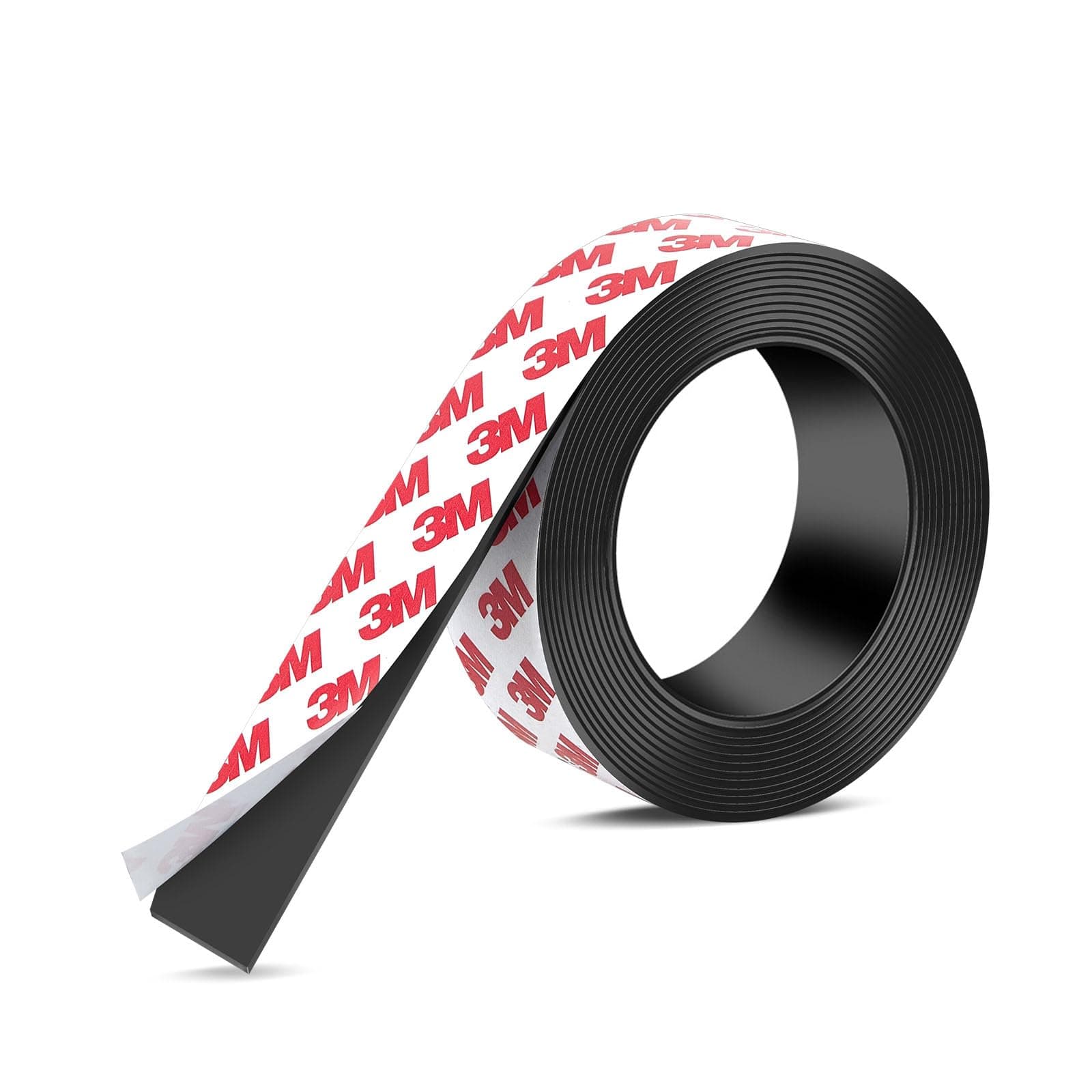 Strong Adhesive Magnetic Tape Strip Roll- 1" x 10ft, Cuttable Magnetic Sheets for,DIY Art Projects, Whiteboards, Fridge Organization - Ideal for Home, School, Office Use.(0.06" Thick)