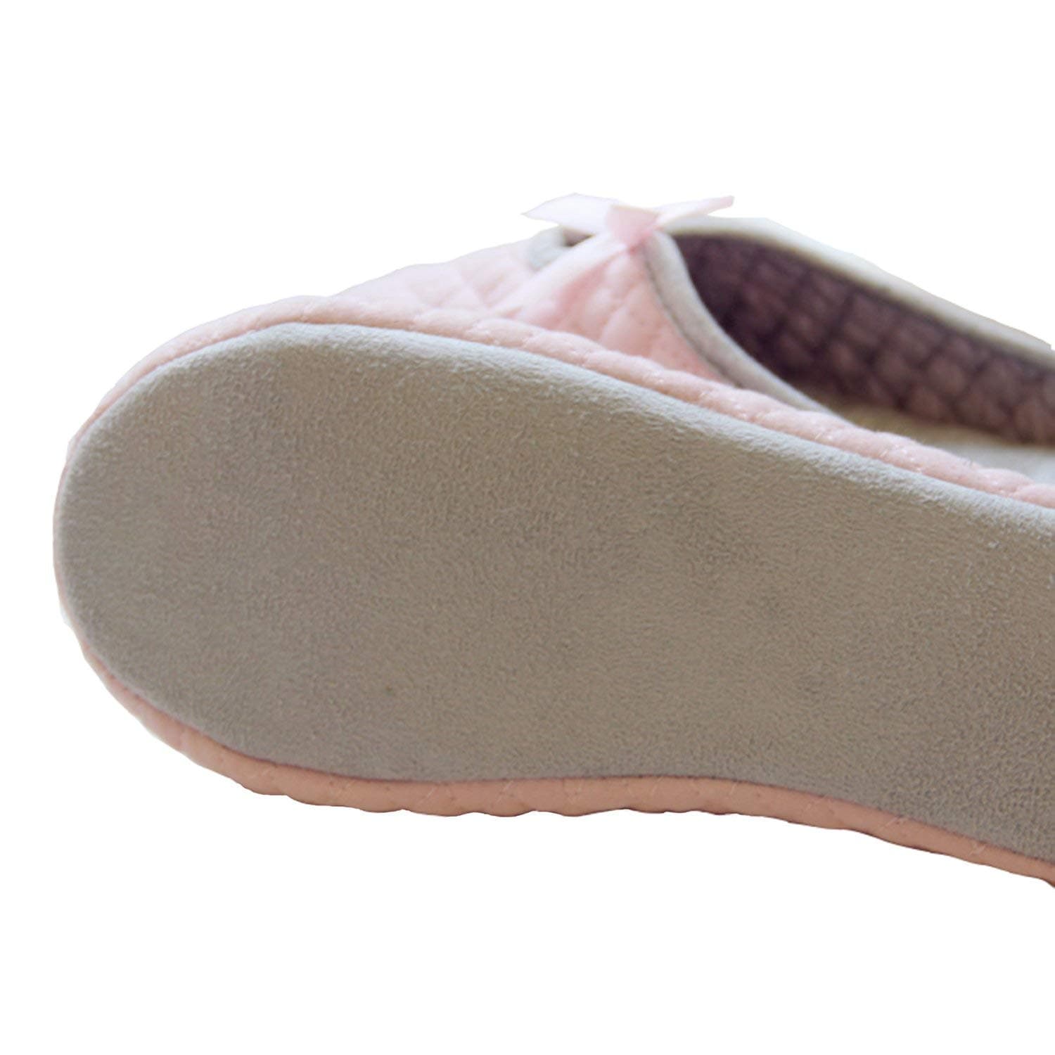 Elliz Ballet Style Women’s House Slipper Cotton Comfort Slip On Memory Foam Slipper