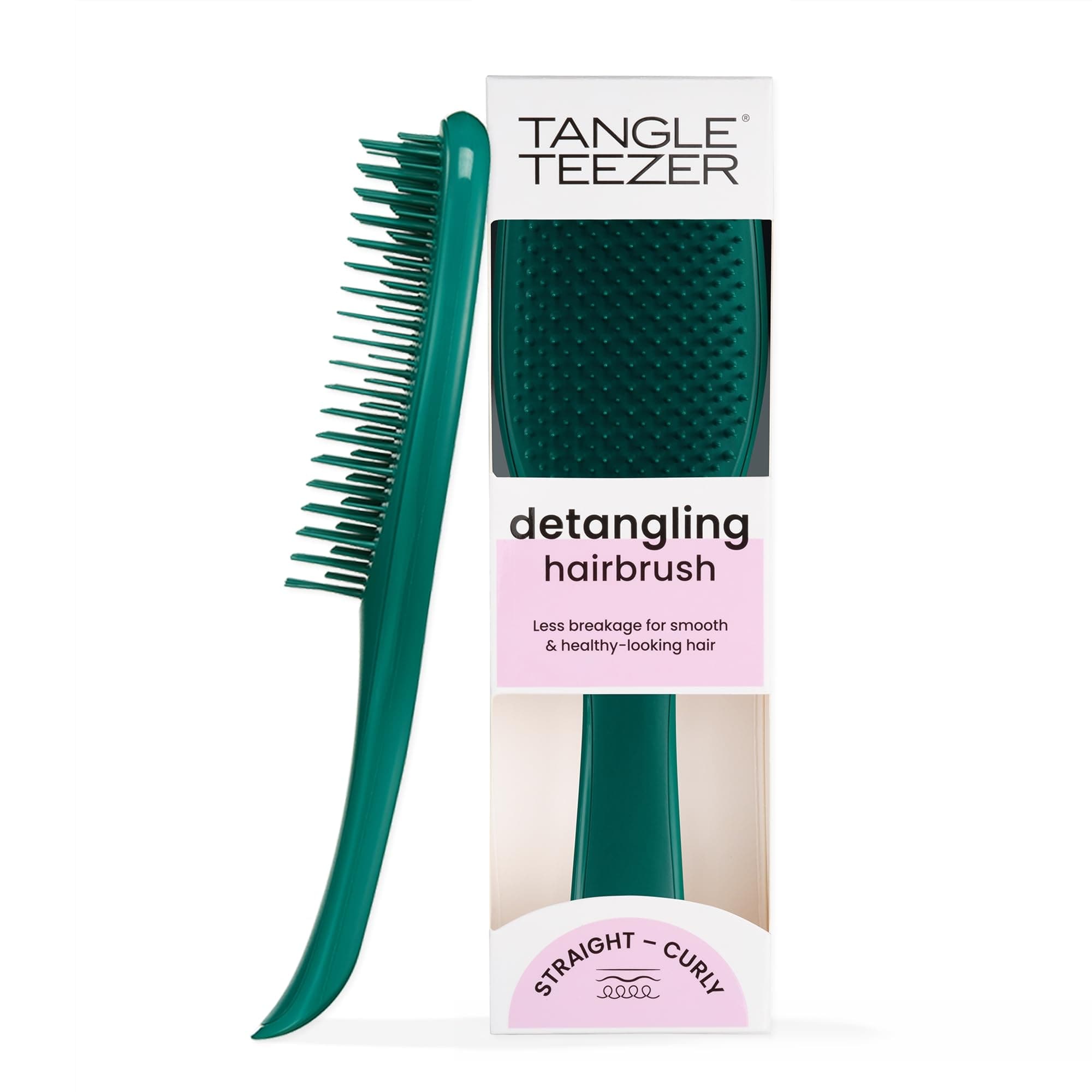 Tangle Teezer The Ultimate Detangling Brush, Dry and Wet Hair Brush Detangler for All Hair Types, Green Jungle