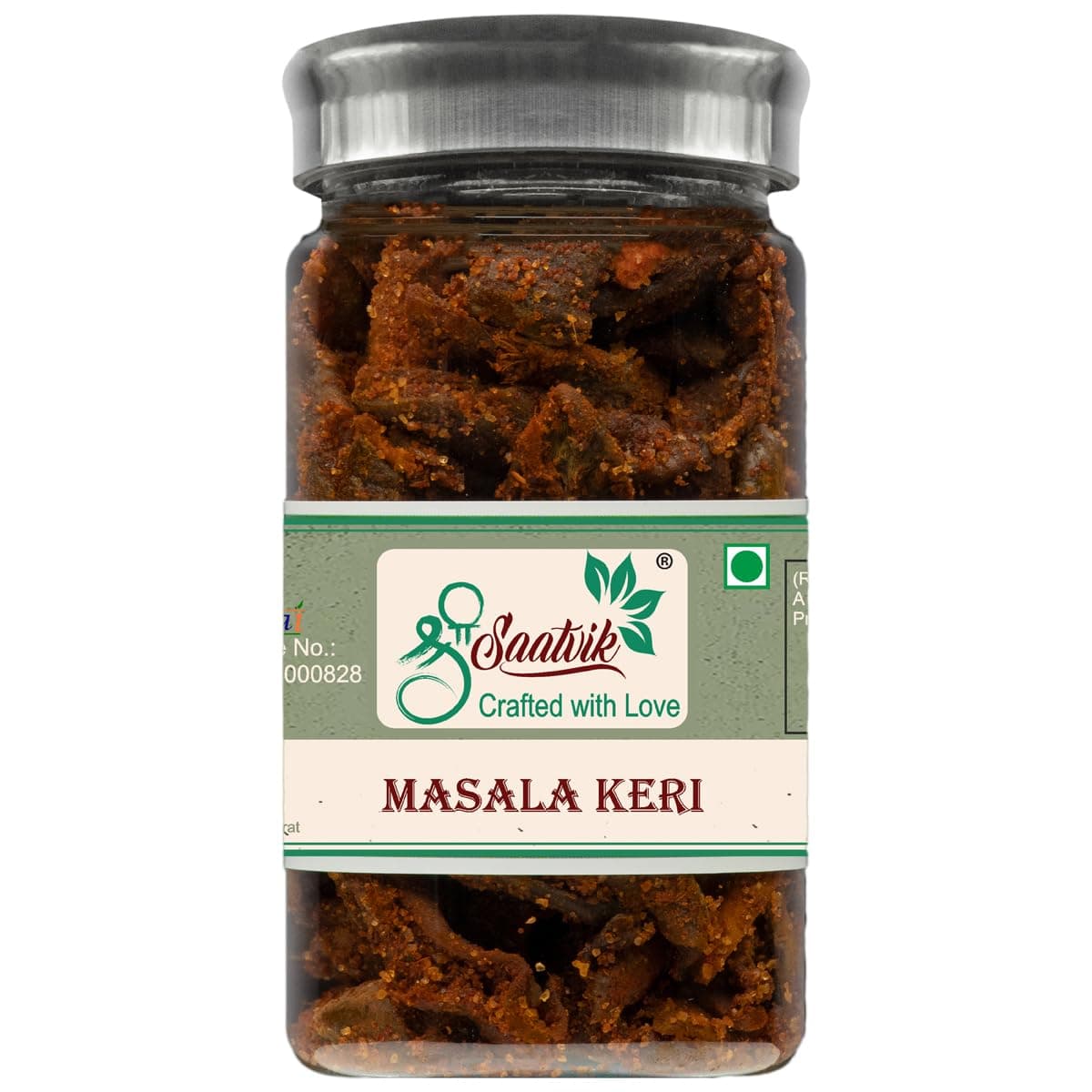 Shree Saatvik Masala Keri | Tangy Raw Mango Dried | Chatpata Kacchi Keri | Spicy & Tasty Digestive | Kaccha Aam Churan | Pachak Kairi, 160 Gram