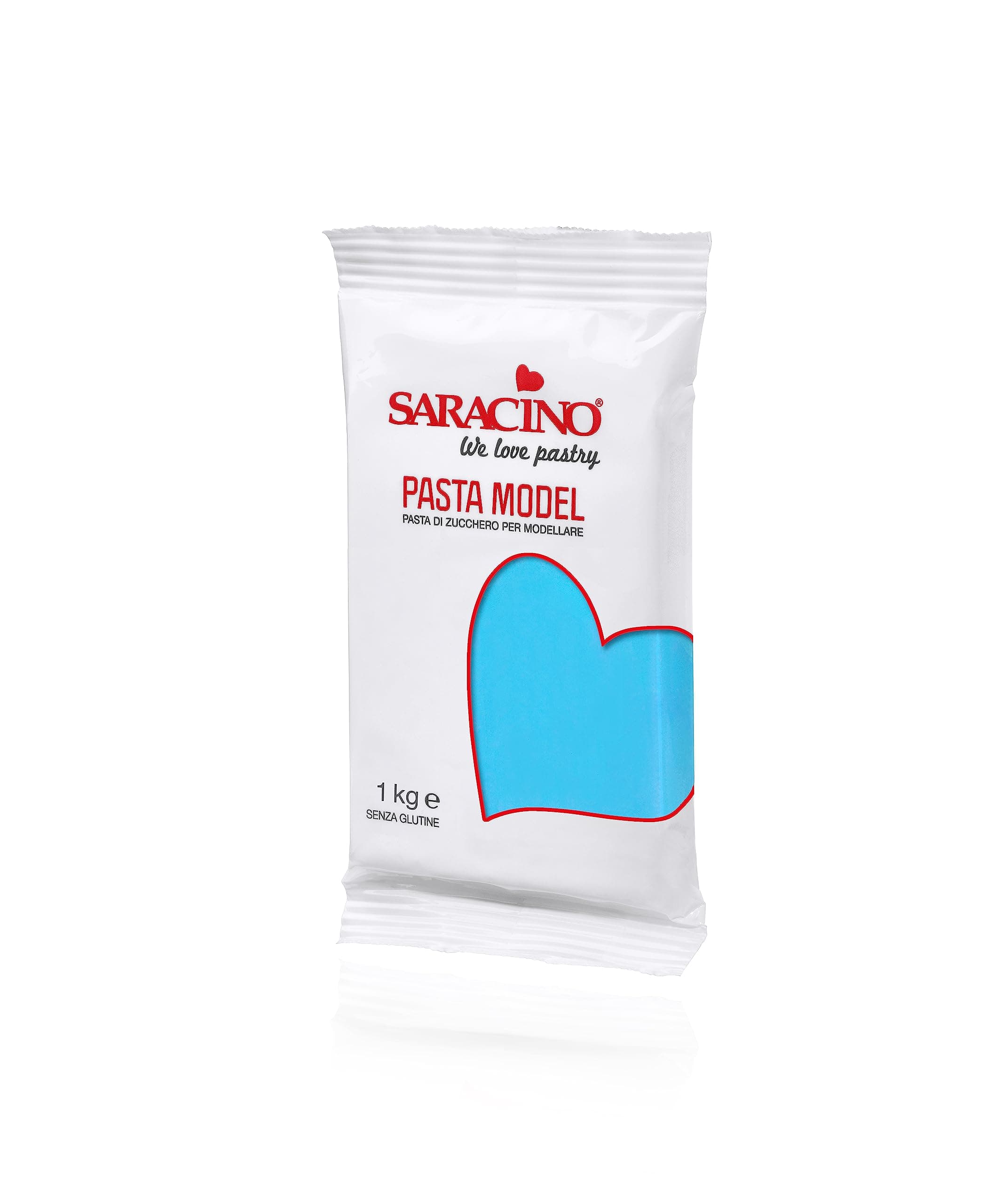 Saracino Sugar Paste Model Sky Blue Modelling Paste 1 kg Gluten Free Made in Italy