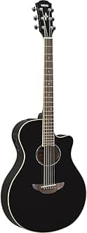 APX600 BL Thin Body Acoustic-Electric Guitar, Black