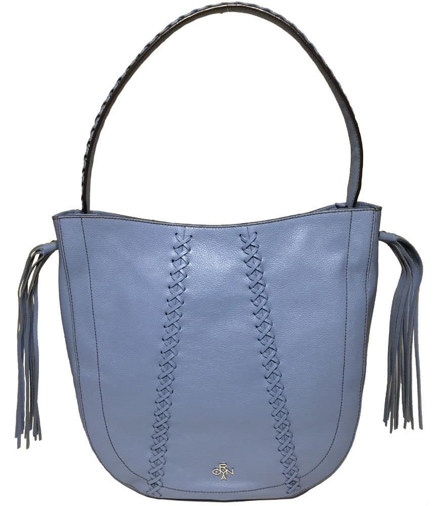 Chelsea Hobo Bag W/Fringe, Sky Blue