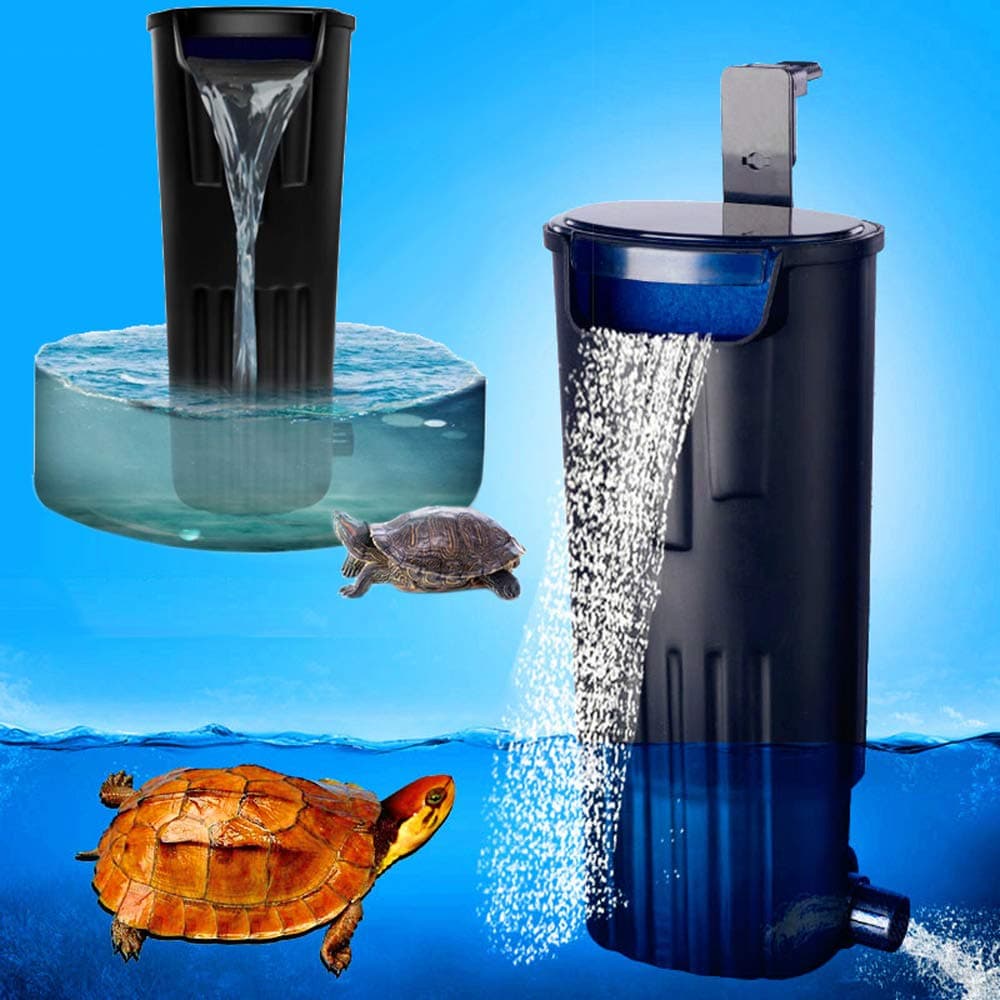 – Mute Turtle Filter Water Submersible Filter For Turtle Tank/Aquarium 600L/H Filtration