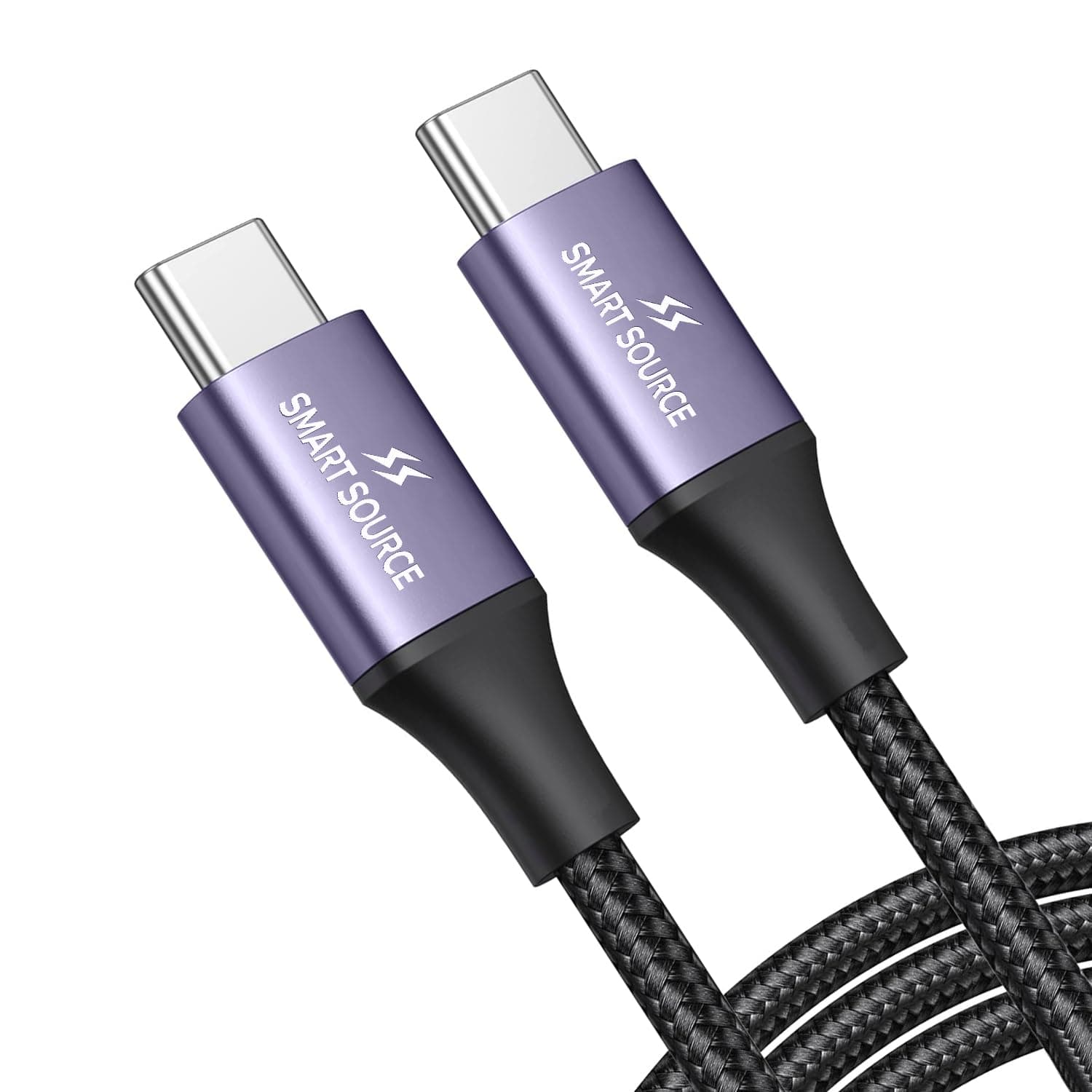 USB C Cable 2M, 100W Braided Fast Charging Cable, USB C to USB C Cable, Compatible for MacBook Pro/Air 2021 14” 16” iPad Pro 12.9” Lenovo ThinkPad, Dell XPS, Samsung S23+ S22+ Huawei,