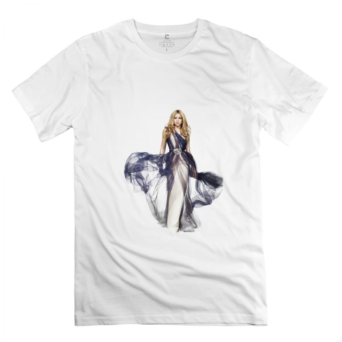 Shakira Rock And Roll White T-shirt For Men