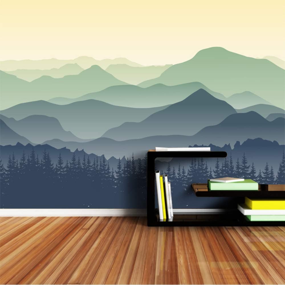 xbwy Custom Chinese Oil Ink Painting Mountain Nature Wallpapers 3 D Wall Paper Wallpaper Mural Roll for Living Room Walls-350X250Cm