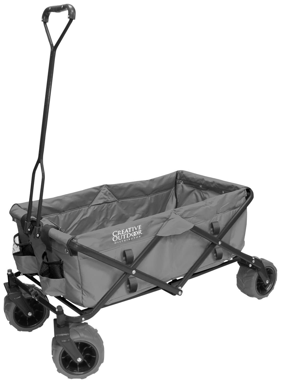 Creative Outdoor Distributor Folding All Terrain Wagon, Grey