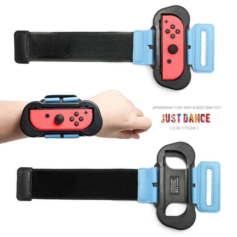 Sudroid Wrist Bands Compatible with Nintendo Switch Controller Game, Adjustable Elastic Strap Compatible with Joy-Cons Controller(2 Packs)