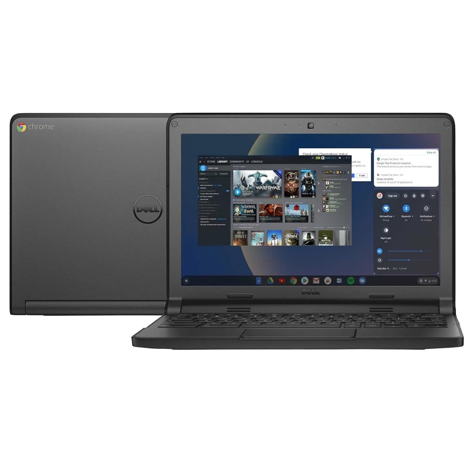 DELL (Refurbished) Chromebook 3120 Business Laptop | Intel Celeron N2840 Dual Core CPU | 4GB DDR3 RAM | 16GB SATA Hard | 11.6 inch Display | CHROME OS | (*)