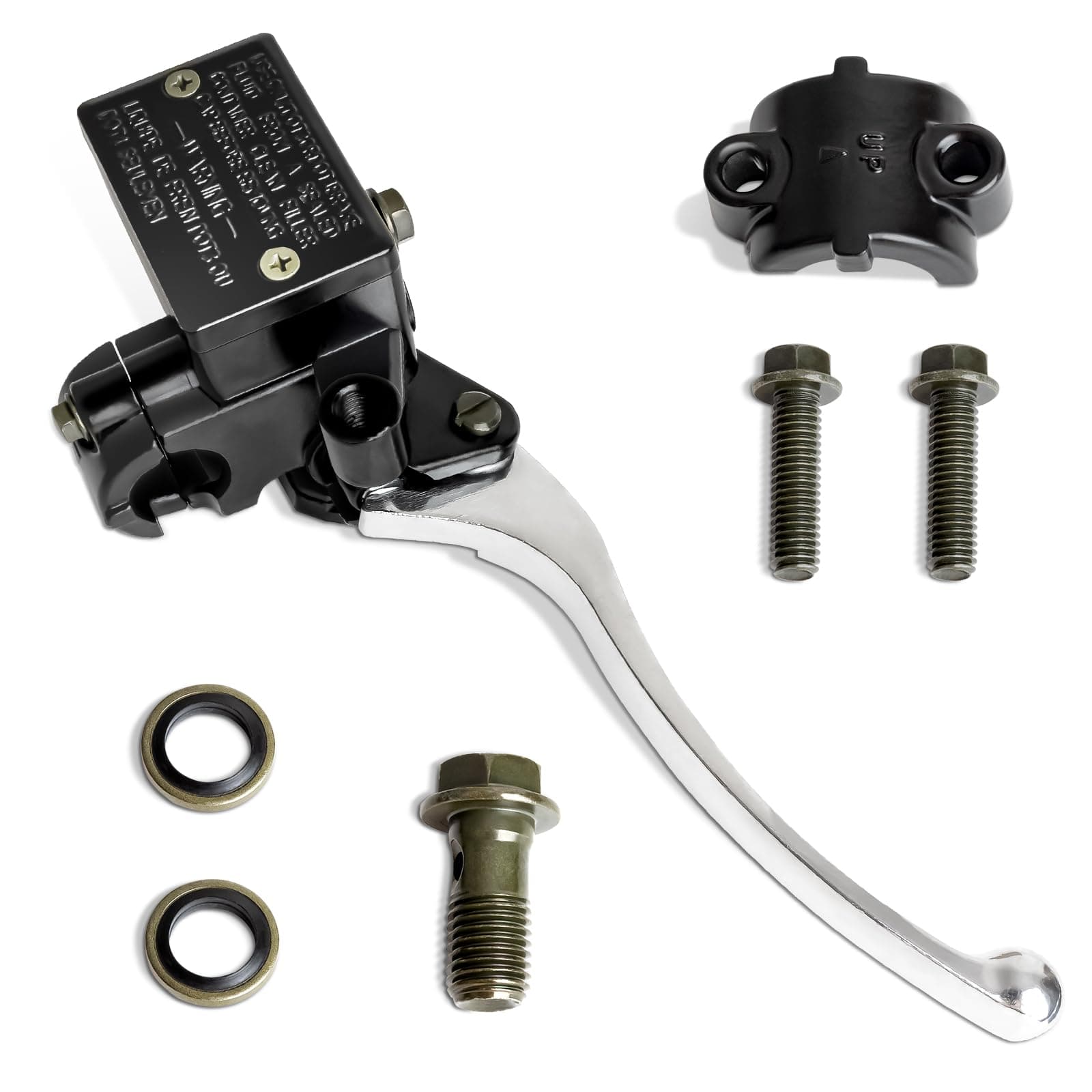7/8" Brake Master Cylinder Kit Handlebar Front Right Side Brake Lever Fits ATV Banshee Yamaha Grizzly Kodiak Raptor Timberwolf Wolverine YFZ450