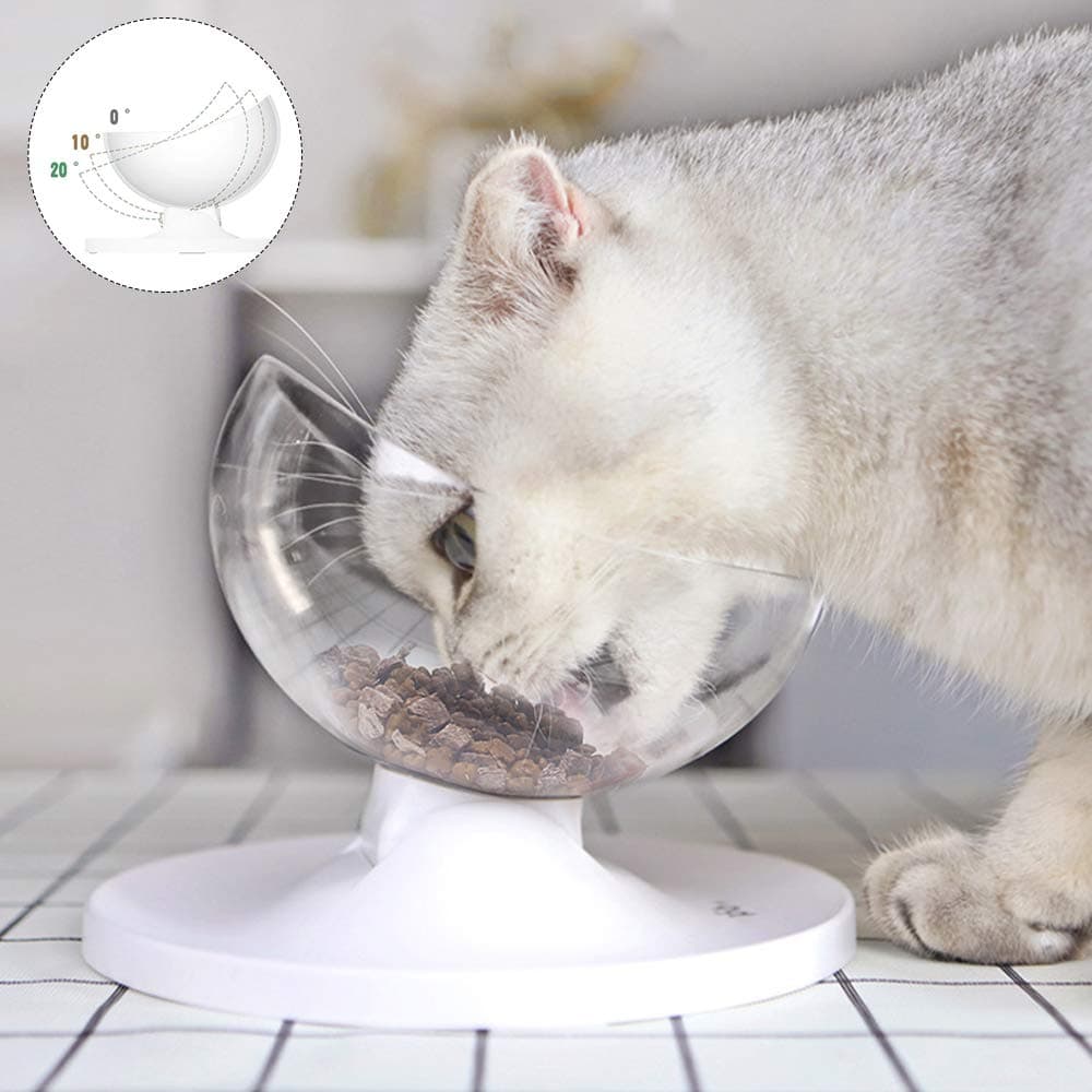 Cat Bowls,Anti-slip Multi-purpose Cat Feeding Bowl Cat Water Bowl Cat Food Bowl Detachable Pet Bowl Dish Bowl Raised Stand