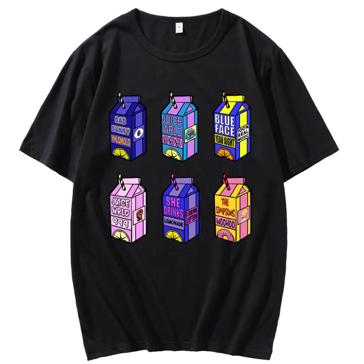 OUHZNUXLyrical Lemonade T-Shirt, Harajuku Lemonade Print Short Sleeve Sweatshirt, Unisex Street Fashion Casual Sweatshirt Top (XS-3XL)