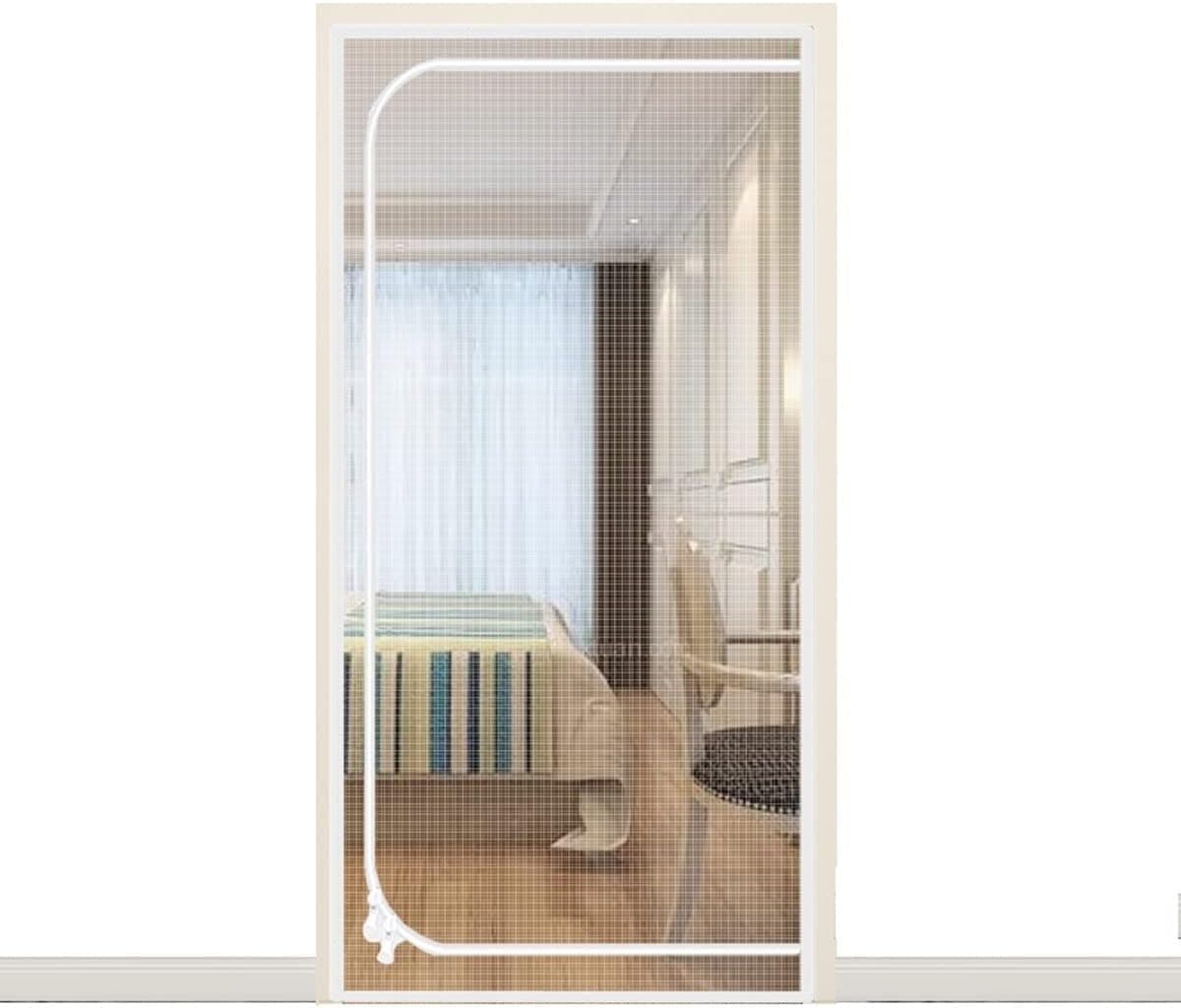 Cat Gate Door, Thickened Pet Gate Cat Resistant Mesh Gate Improved Gate Door Living Room Bedroom Kitchen Patio Dog Cat (Color : D, Size : 100x210cm)