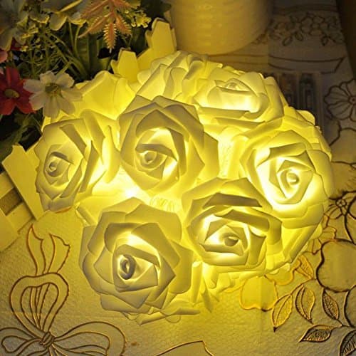 PragAart LED Rose Flower Warm White String Decoration Light for Home Decoration Diwali Christmas