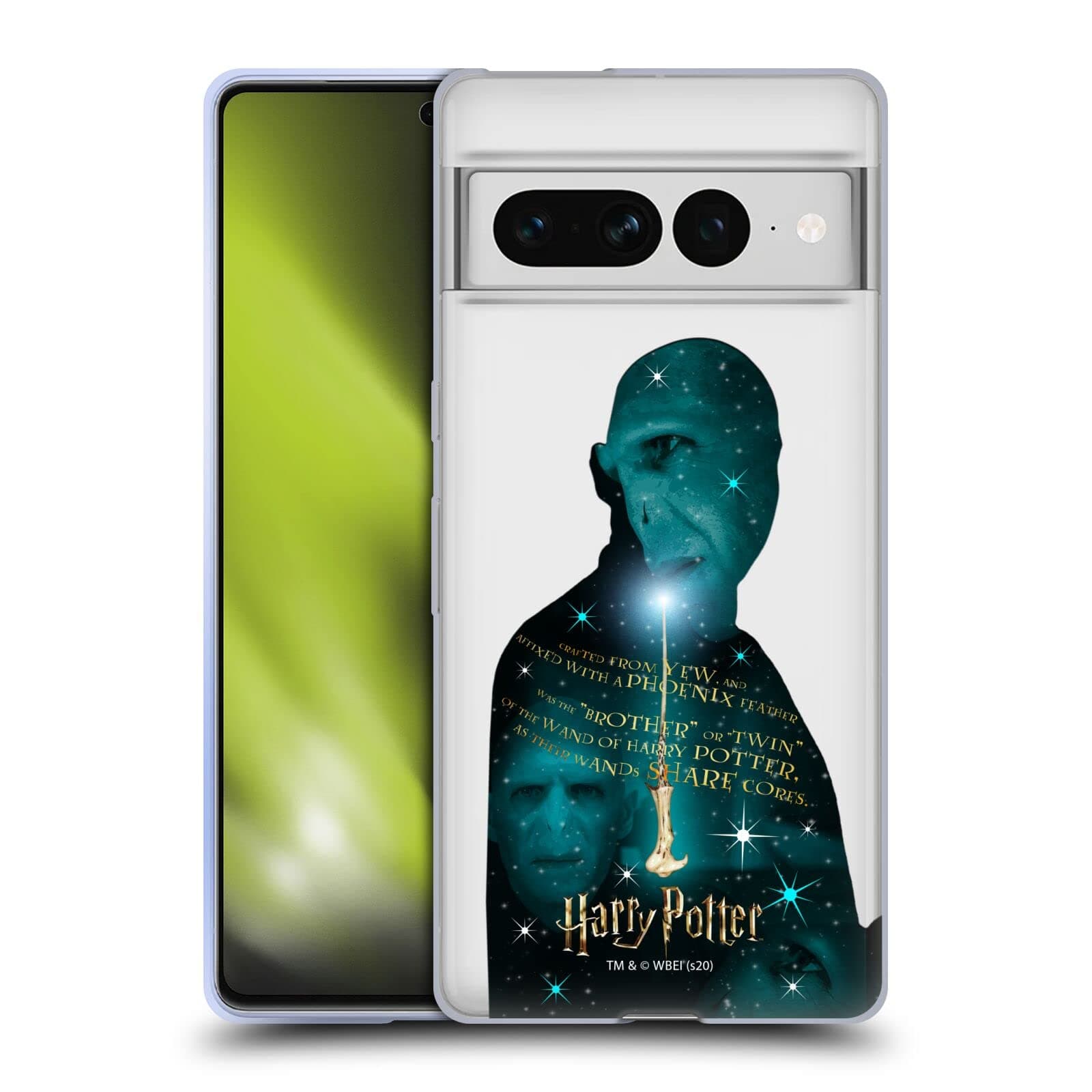 Head Case DesignsOfficially Licensed Harry Potter Voldemort Yew Wand Deathly Hallows XXXVIII Soft Gel Case Compatible with Google Pixel 7 Pro