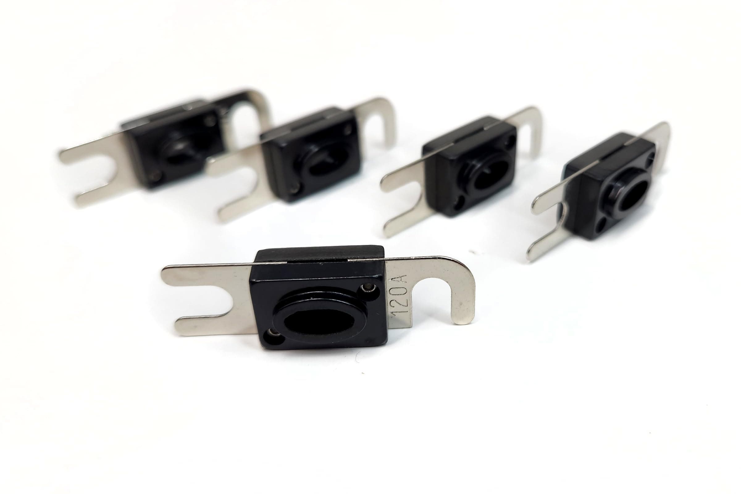 KnuKonceptz Mini-ANL (MIDI/AFS) Nickel Silver Plated Fuses 120A - 5 Pack