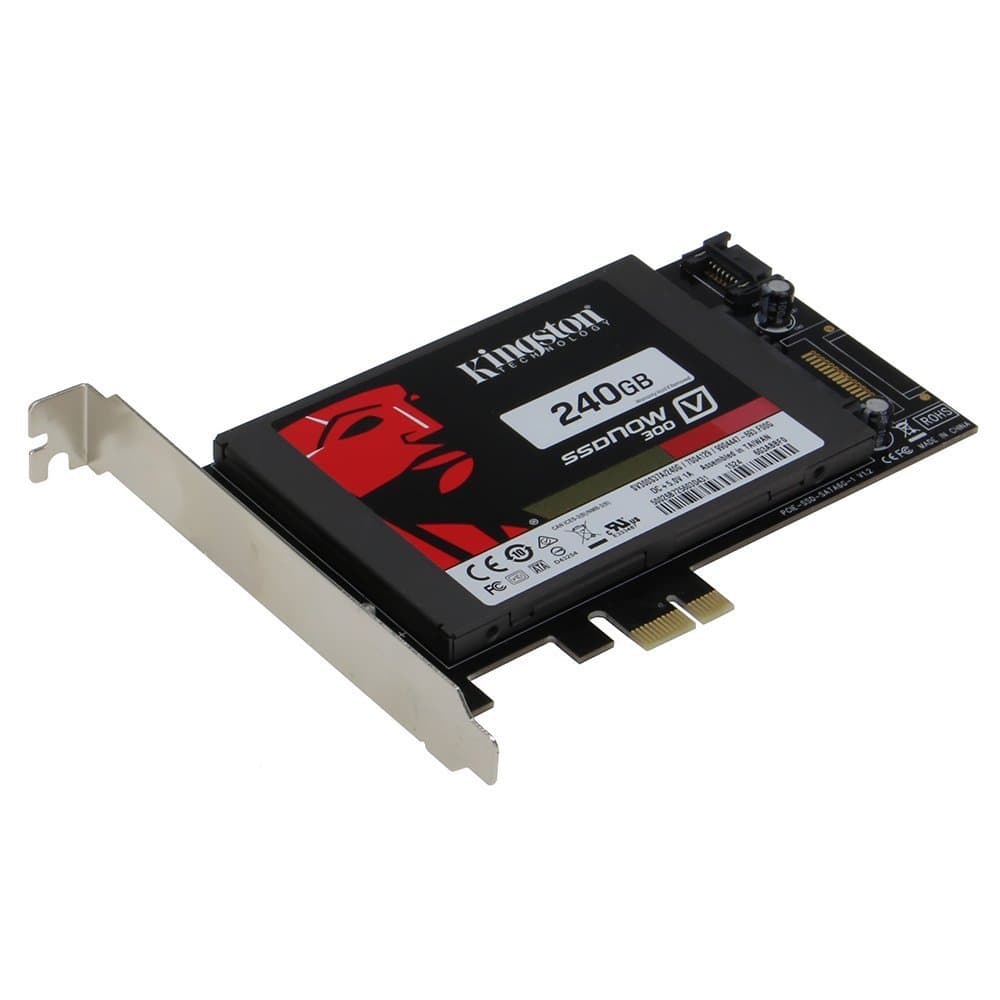 SEDNA PCI Express (PCIe) SATA III (6G) SSD Adapter with 1 SATA III Port (With Built In Power Circuit , no need SATA Power connector, best for Mac), SSD not included