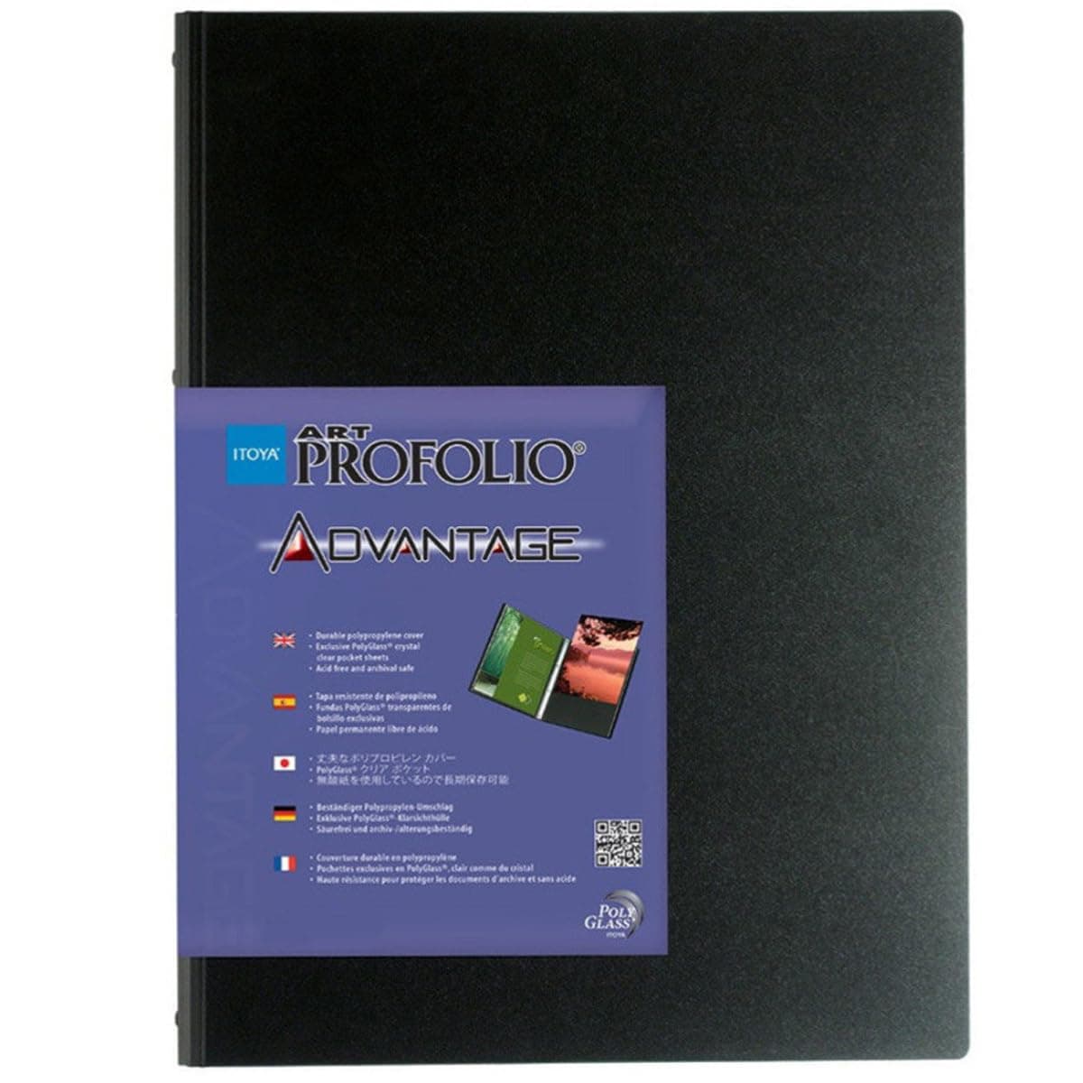 ProFolio by Itoya Advantage Presentation Display Book, Paper, Black, 11x17