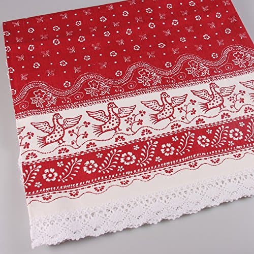 Firebird Laced Tablecloth (Red) 59x98''