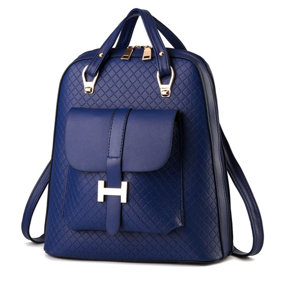 Ms. Bag Shoulder Bag Fashion Handbags Korean Tidal Backpack College Wind pu Leather Travel Bag