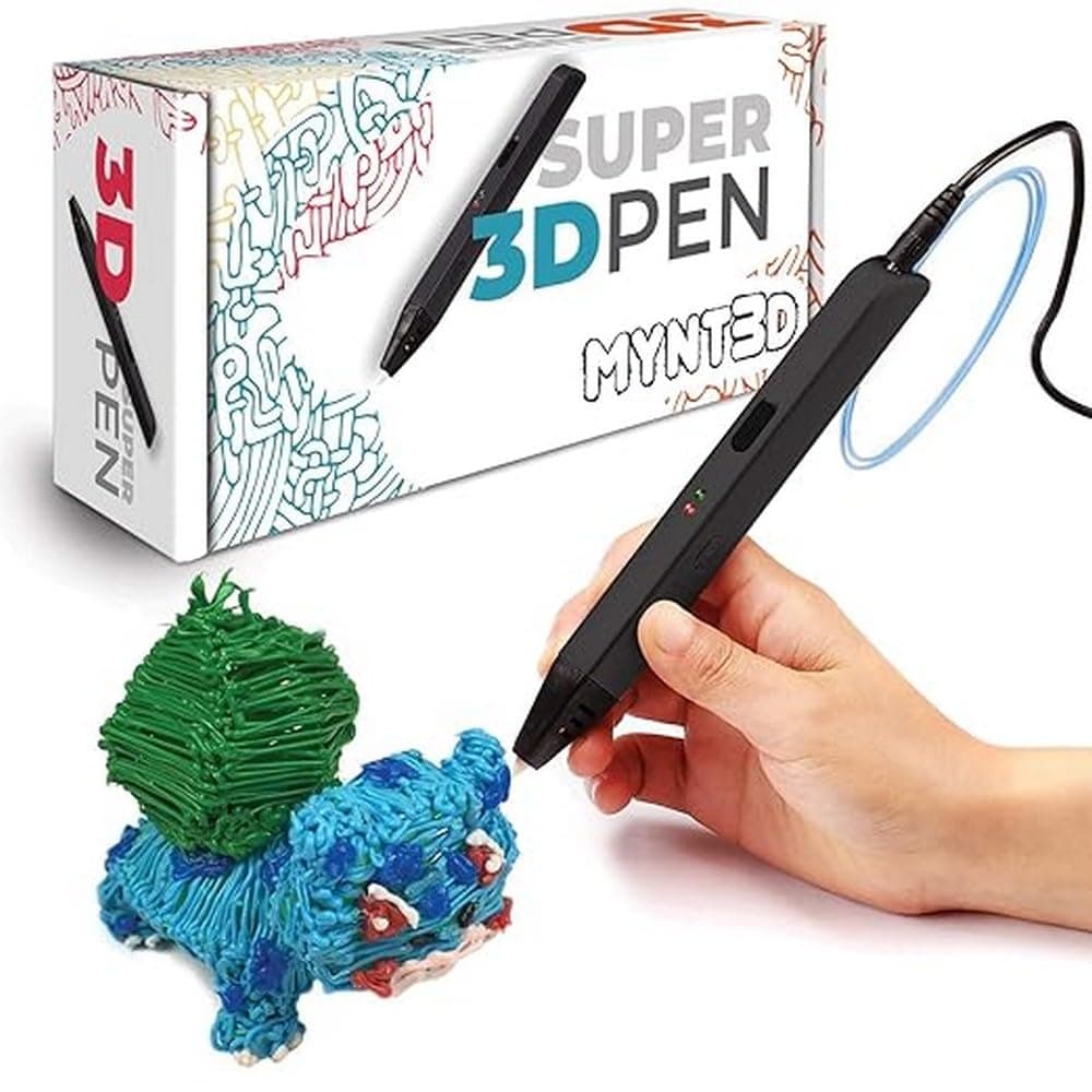 Super 3D Pen, 1.75mm ABS PLA Compatible 3D Printing Pen
