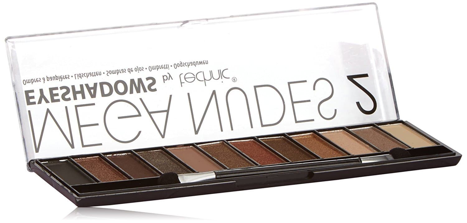 Technic Mega Nudes 2 Eyeshadows Compact - 12-Piece