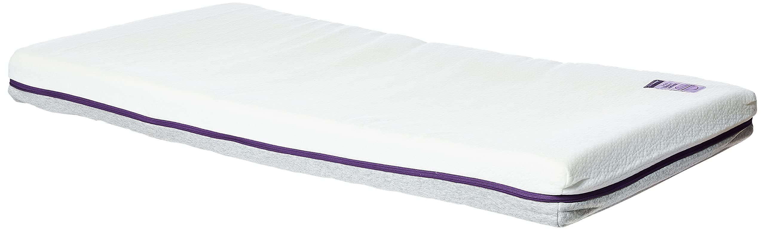 ClevamamaBaby and Newborn Mattress for Cot and Crib with AirGo Support Foam Breathable to Reduce Retention, Asthma & Allergy Certified, Size - 60x120x11 cm.