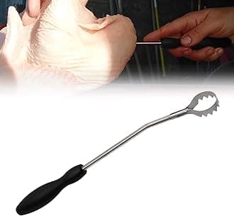 CNQLIS Lung Remover Tool for Easy Evisceration of Poultry Lungs Suitable for Eviscerating Chicken and Ducks Rubber Handle Easy Clean Materials