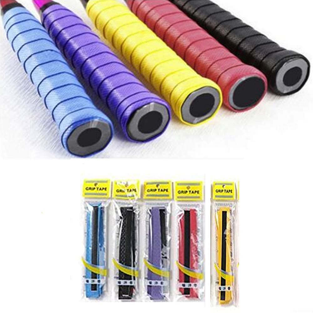 Sealth 5 PCS New Dry Racket Grip Anti Slip Overgrip Tennis Overgrip Tape Perforated Super Absorbent Badminton Overgrip Pickleball Overgrip Racquet Ball Racket Grip Overgrip